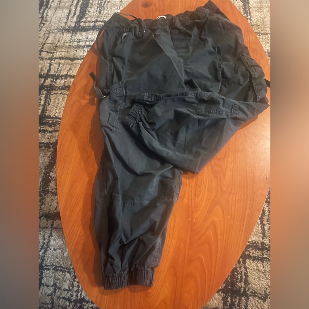 SO Black Elastic Waist Casual Pants